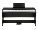 Korg B1 Deluxe digital piano including 3 pedal unit and stand.